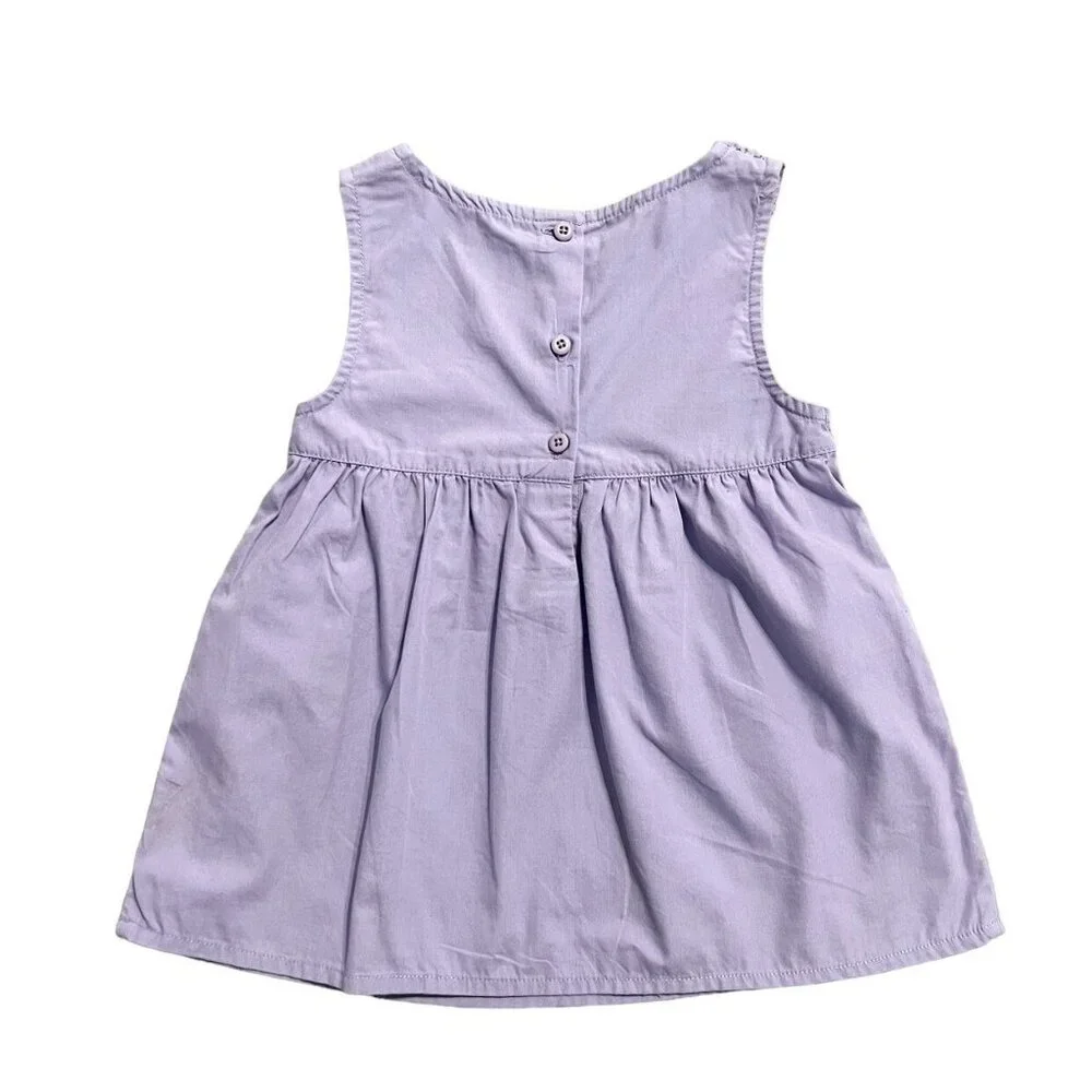 Gymboree Sz 3 Lavender Purple Crochet Babydoll Blouse